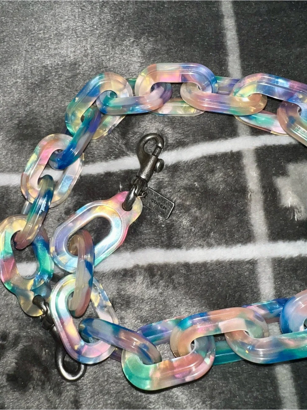 Coach Pastel Rainbow Resin Chain Strap ❌SOLD❌ - Picture 3 of 4